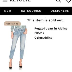 FRAME High Rise Button-Fly Le Pegged Alpine Jeans Distressed Sz 30